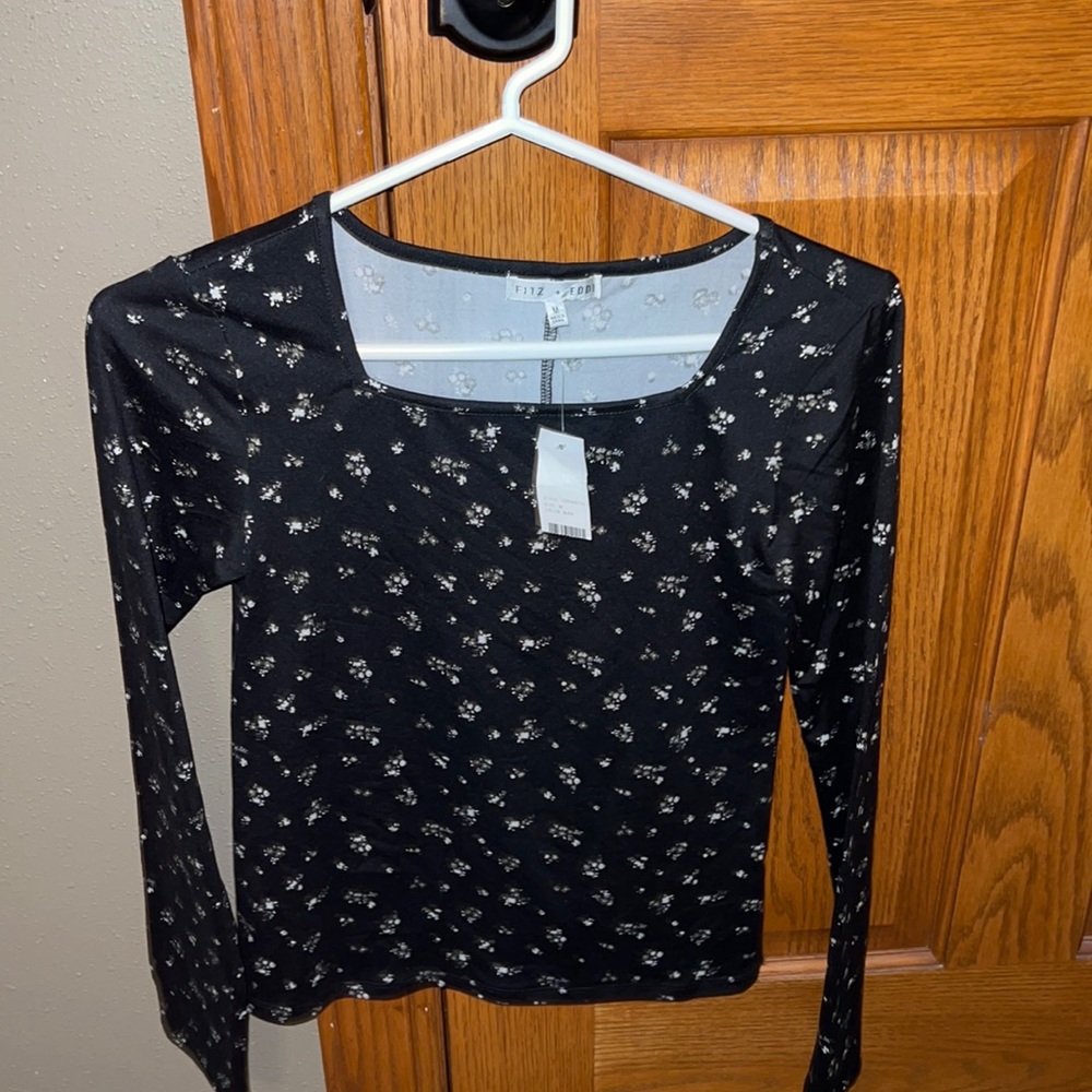 Fitz + Eddi square neck shirt.